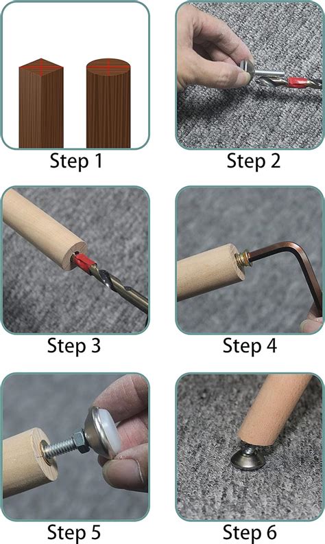 Buy HUAYY Furniture Levelers Swivel Feet,Angle Height Adjustable(1/4-20 ...