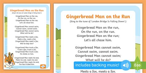 Gingerbread Man on the Run Song