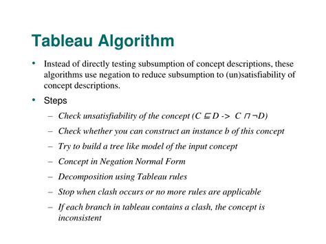 Image result for Tableau Algorithm