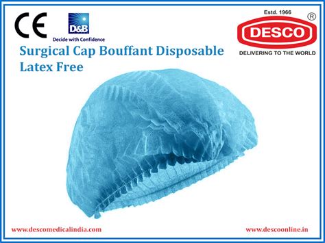 SURGICAL CAP BOUFFANT DISPOSABLE LATEX FREE