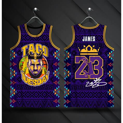 Lebron James Taco Tuesday Jersey | Full Sublimation Jersey | Shopee ...