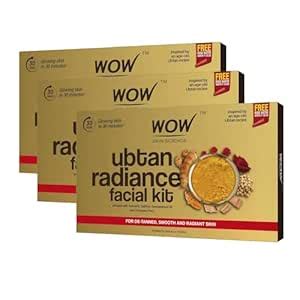 WOW Skin Science Ubtan Radiance Facial Kit for Glowing Skin|Helps ...