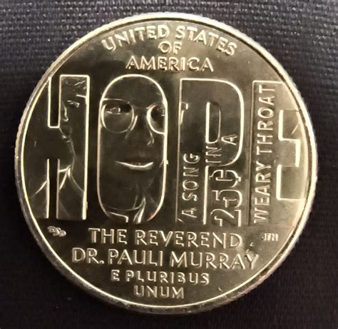 Quarter Dollar 2024 P - Rev. Dr. Pauli Murray, Quarter, American Women ...