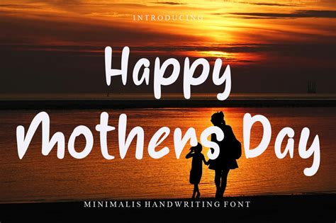 Happy Mothers Day Font by Garcio · Creative Fabrica