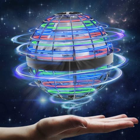 Buy Flying Ball Toys, Mini Drone Flying Ball,360° Rotating Built-in RGB ...