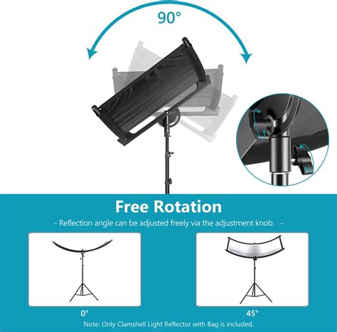 Neewer Clamshell Light Reflector with Light Stand India | Ubuy