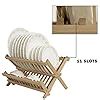 Buy HOKIPO® Folding 2-Tier Bamboo Plate Stand Online at Low Prices in ...