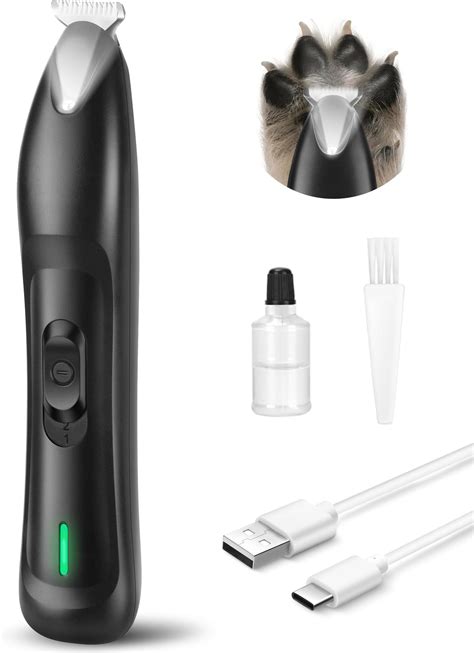 Amazon.com: lexflext Dog Paw Trimmer for Grooming, Cordless Electric ...