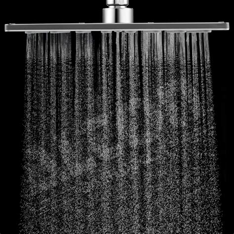 SBD Ultra Thin SS Square 304mm (12"X12") Rain Shower Head with 450mm ...