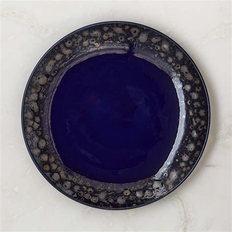 Cordelia 4-Piece Cobalt Blue Dinnerware Set with Soup Bowl | CB2