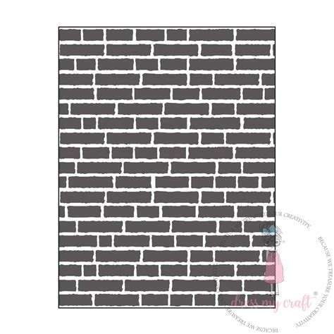 Brick Wall Pattern - Embossing Folder – Dress my craft