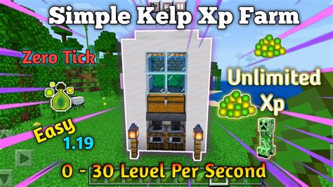 Rezultat imagine pentru Minecraft Java 1 21 Kelp XP Farm