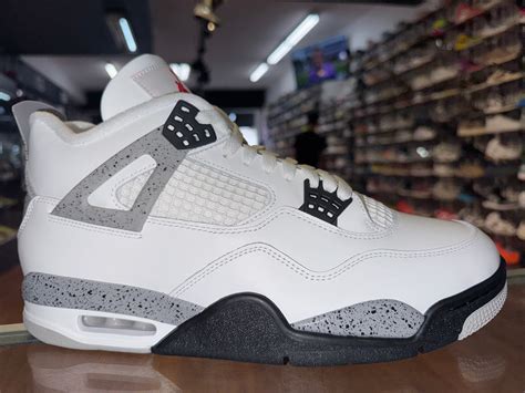 Size 10 Air Jordan 4 “White Cement” 2025 Brand New – Direct Kicks