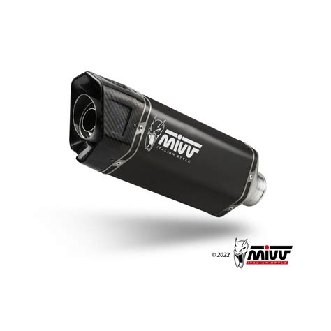 Mivv Sr-1 Stainless Steel Black Complete System For Aprilia Rs 457 2024 ...