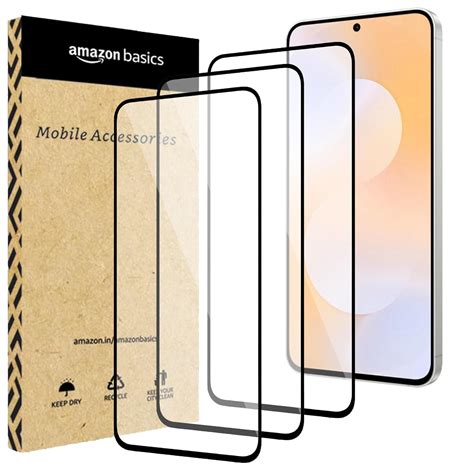amazon basics Tempered Glass Screen Protector Compatible with Samsung ...
