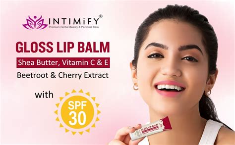 Buy INTIMIFY Gloss Lip Balm | Lip Lightening Balm For Dark Lips | With ...