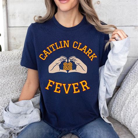 Caitlin Clark Fever T Shirt 22 Clark Fan Shirt Caitlin Goat Tee Caitlin ...