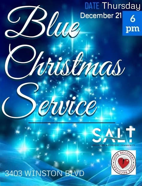 Blue Christmas Service, Hope Recovery a New Faith Community of the UMC ...