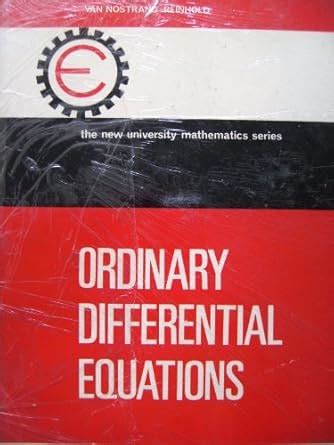 Ordinary Differential Equations (New University Mathematics S.) : Spain ...