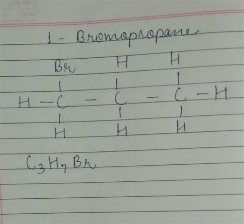 write structural formulae of 1-bromopropane - Brainly.in
