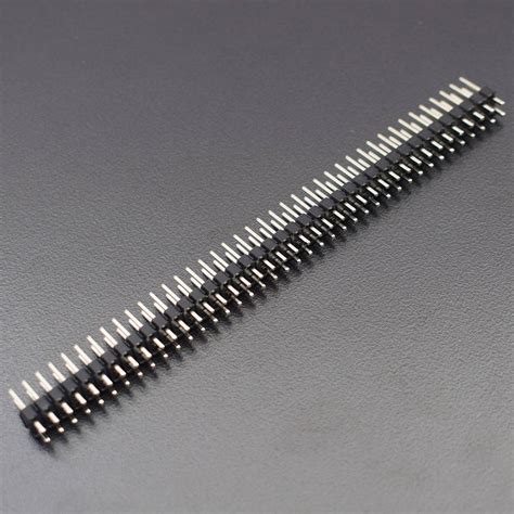 2 × 40 Pin Male Double Row Header Strip For Arduino – REES52