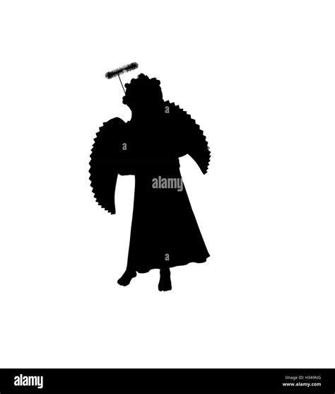 Nativity Illustration Silhouette Stock Photo - Alamy