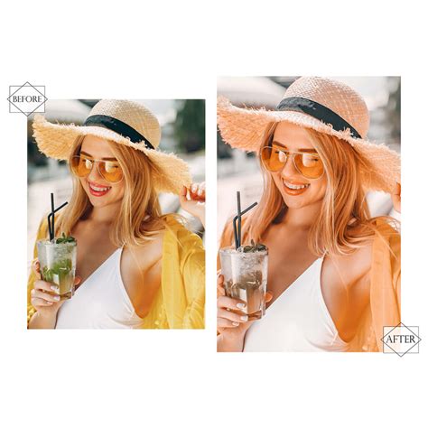 12 Orange Summer Lightroom Presets, Monochromatic Preset, Bright ...