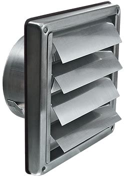 Вентилационна решетка VENTS MVM 150 VJ N - метална с гравитационни клапи