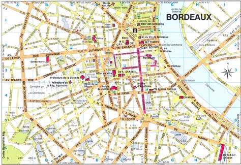 Printable Bordeaux Map