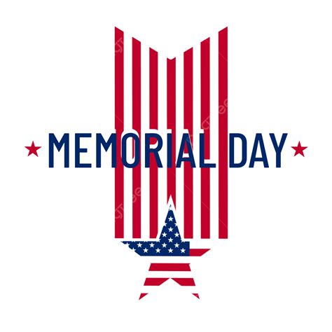 Happy Memorial Day Clipart Hd PNG, Pentagonar Long Strip Badges Us ...