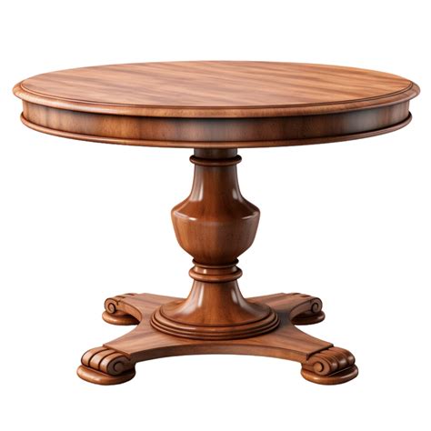 AI generated Round wooden vintage table clip art 34882549 PNG