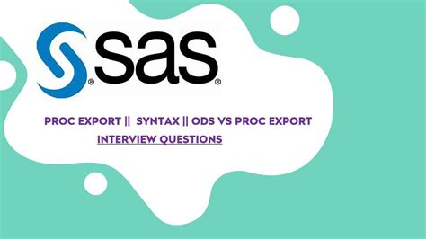 Image result for SAS Proc Export Code