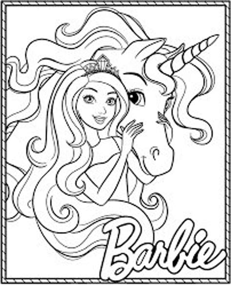 Barbie Coloring Page - Etsy
