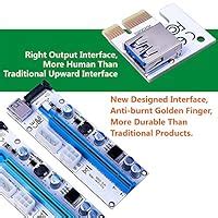 Wonoovi STC PCIe Riser Adapter VER 008S PCI-E 16x to 1x 60 cm USB 3.0 ...