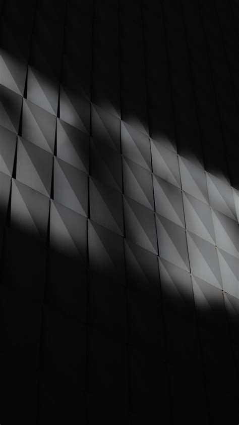 Download wallpaper 1080x1920 wall, panels, shadow, bw, dark samsung ...