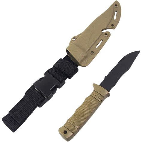 Tounlinx Tactical Rubber Trainer Knife Combat Bayonet With Scabbard ...