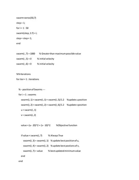 Image result for Particle Swarm Optimization Code