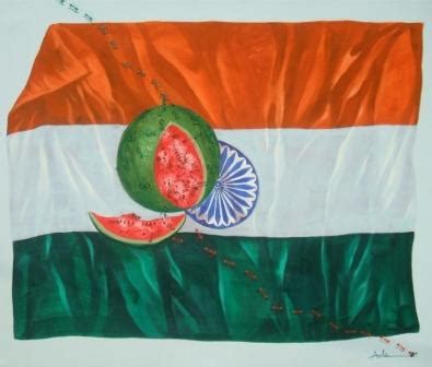 Buy Painting Father Land Artwork No 1505 by Indian Artist Ashis Mondal