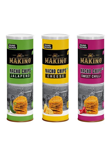 Get Nacho Chips with Can Pack (Cheese, Jalapeno, Sweet Chilli) - Pack ...