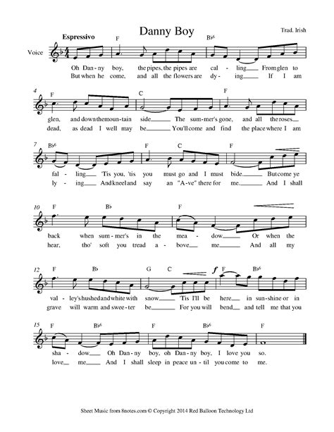 O Danny Boy (Londonderry Air) Sheet music for Accordion - 8notes.com