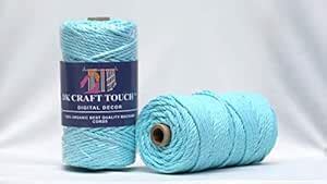 DK Craft Touch 3mm Macrame Cotton Cord,Threads/Rope for Craft Work ...