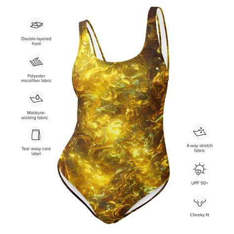 Twisted Gold One-piece Swimsuit - Etsy