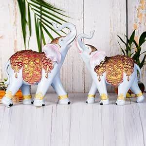 Buy SPARKNOVA IND Rajasthan Elephant Statue - Handcrafted Marble ...