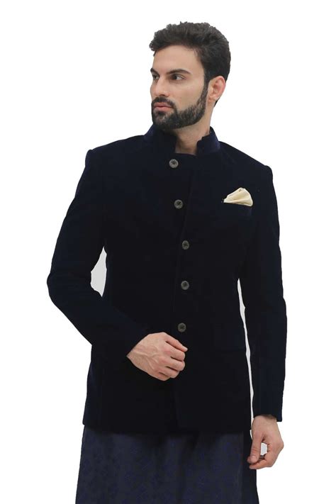 Velvet Bandhgala Jacket – krishnamehtas