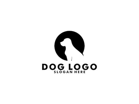Hunde-Logo-Vektor einfaches minimales Hundepflege-Logo Design ...