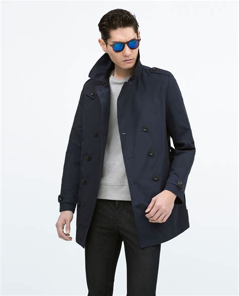 Mens Black Peacoat