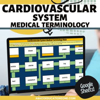 Cardiovascular System Medical Terminology Digital and Print Maze Activity