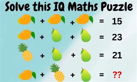 Image result for Math Intelligence Question