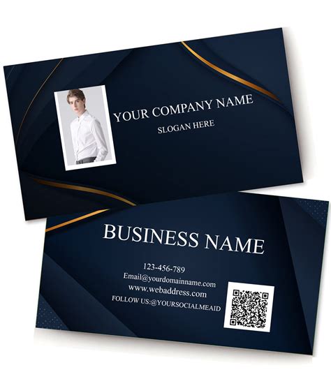 2 Sided Business Card Template 的图像结果