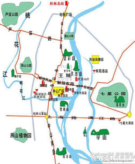 桂林地图 - 图片 - 艺龙旅游指南